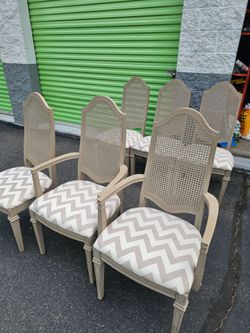 Six dinning chairs