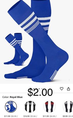 CS CELERSPORT 2/3 Pairs Soccer Softball Socks for Youth Kids, Men and Women Multi-sport Socks