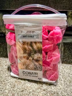 Conair Pink Soft Foam Hair Rollers (23 Pack, Brand New)