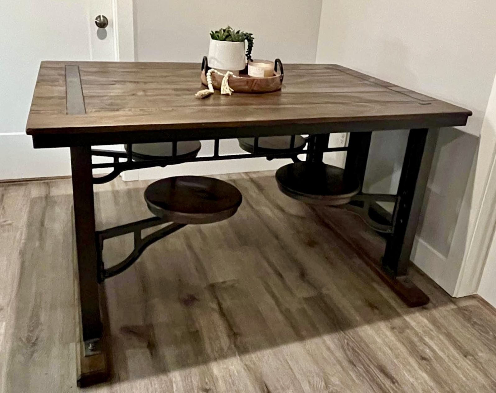 World Market Galvin Table with Built-in Cafeteria Seating