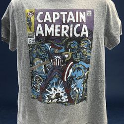 Marvel Captain America Comic Cover Issue #107 T-Shirt – Size Medium – Gray Tee