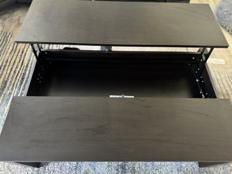 Espresso Coffee Table With Lift & Storage