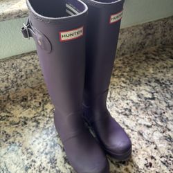 Size 8 Dark Purple Hunter Boots 