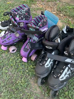 Kids Purple Roller Skates For Only $18