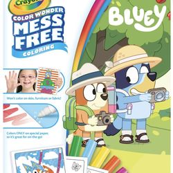 Crayola Bluey Color wonder coloring book pgs 18 + markers 5