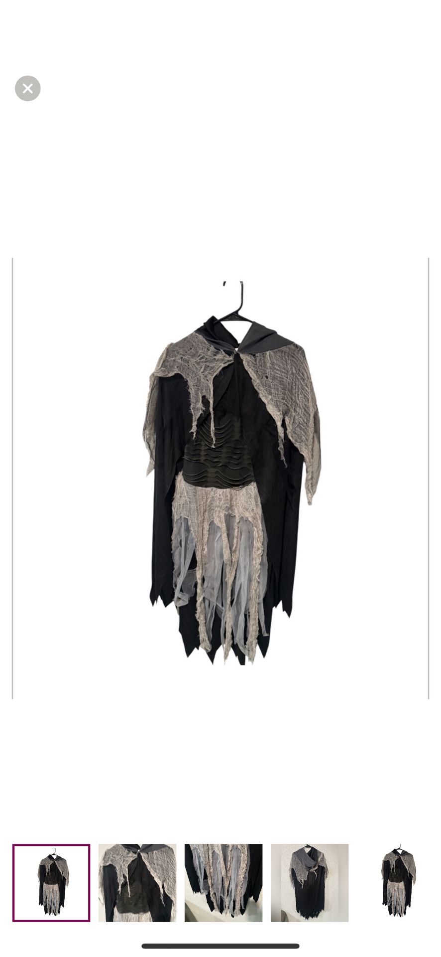Spooktacular Creations Grim Reaper Girl Halloween Costume dress -XL