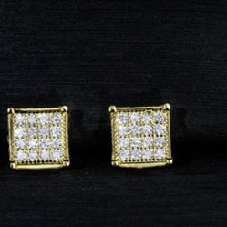 Square vvs1 diamond earrings (BIO)