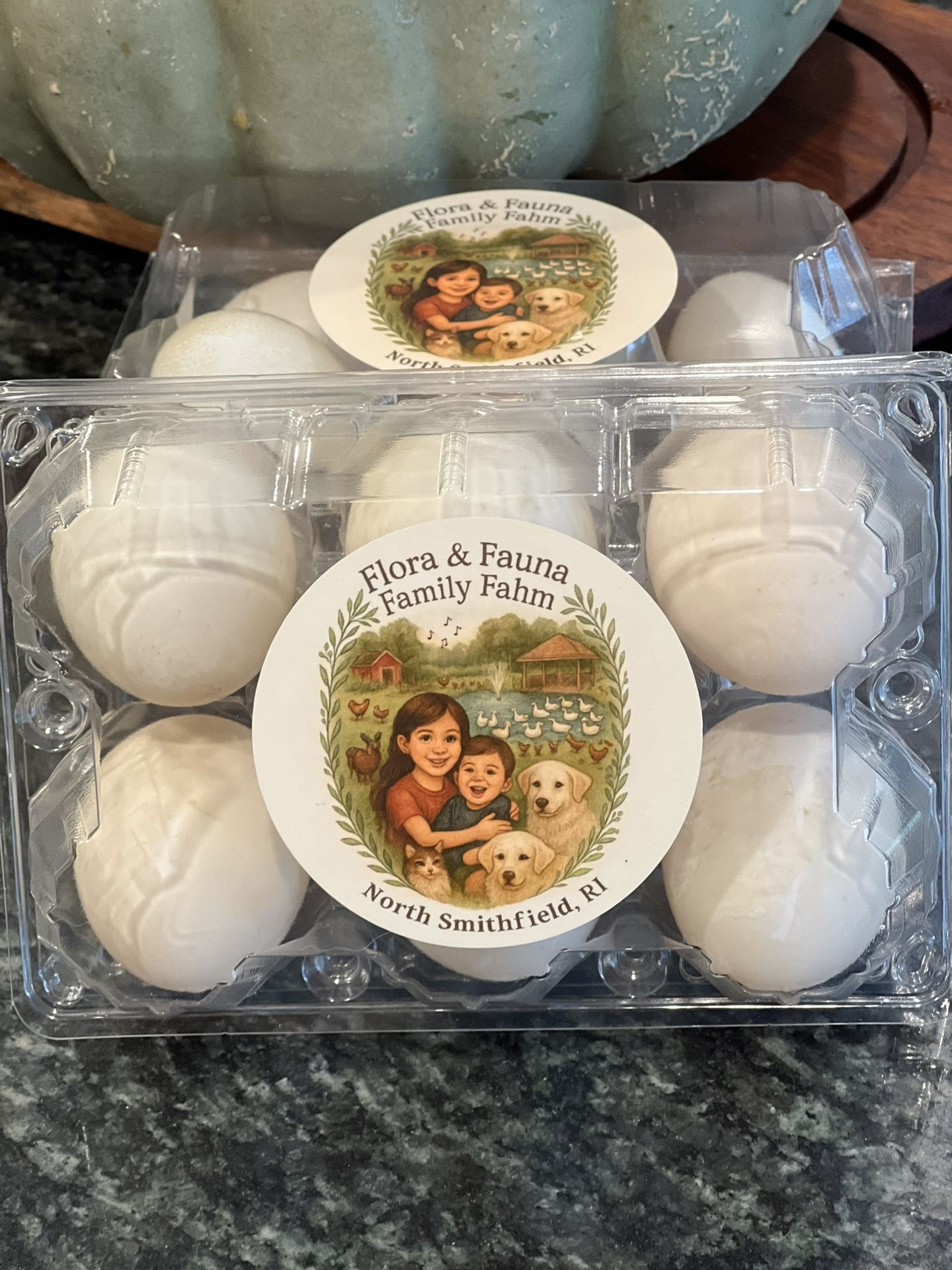 Duck eggs