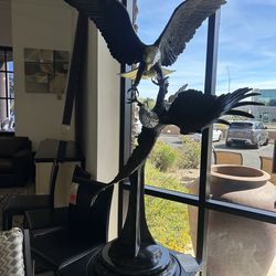 Mike Curtis bronze eagle sculpture
