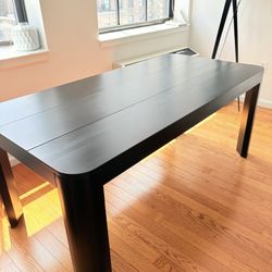 Plank & Beam 72” Black Dining Table – New in Box