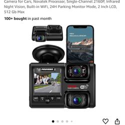 PRUVEEO D30H 2 Channel Dash Cam With Night Vision WiFi Dual Cam 1080p UBER LYFT