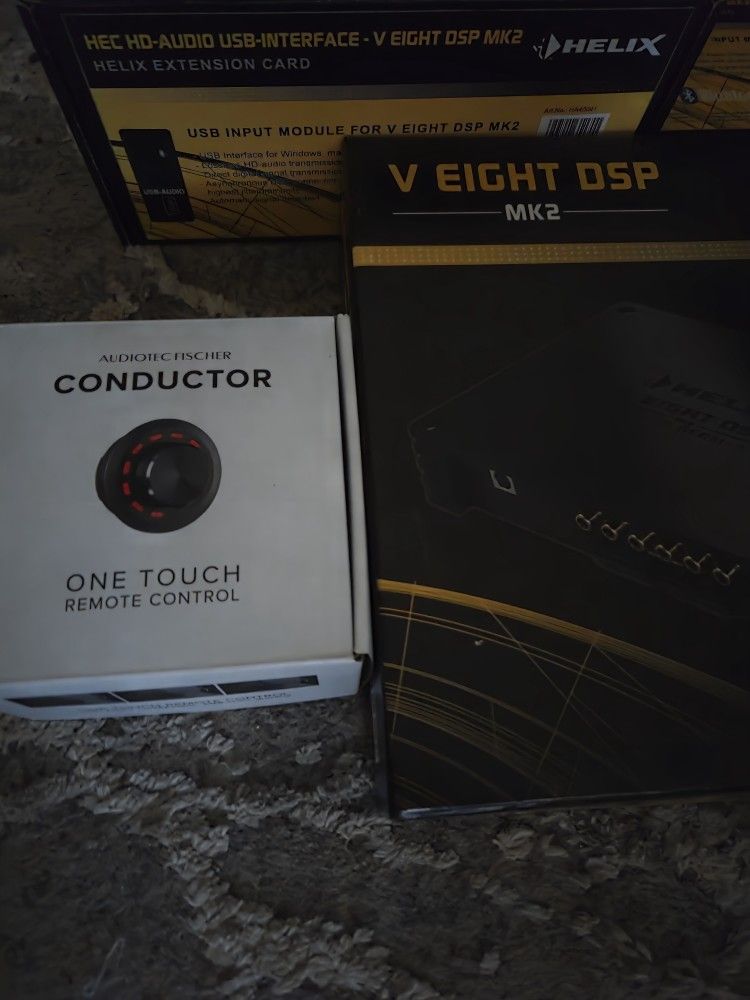 HELIX V8 MK2 8 CH DSP AMP with Conductor Bass Remote And Bluetooth Card
