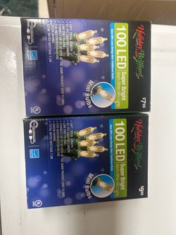 Holiday Brilliant 100 LED Warm White Mini Lights – 2 Boxes