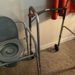 Bedside Commode And Walker 