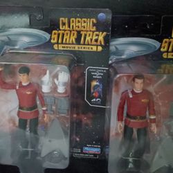 Classic Star Trek (Movie Series) Action Figures Toys Collectables [$15 For Both]