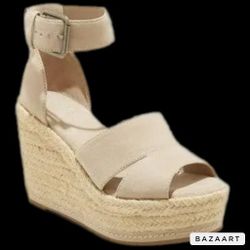 SZ 10 Espadrille Wedge Pumps microsuede by universal threads