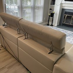 High End Leather Sofa And Chair 