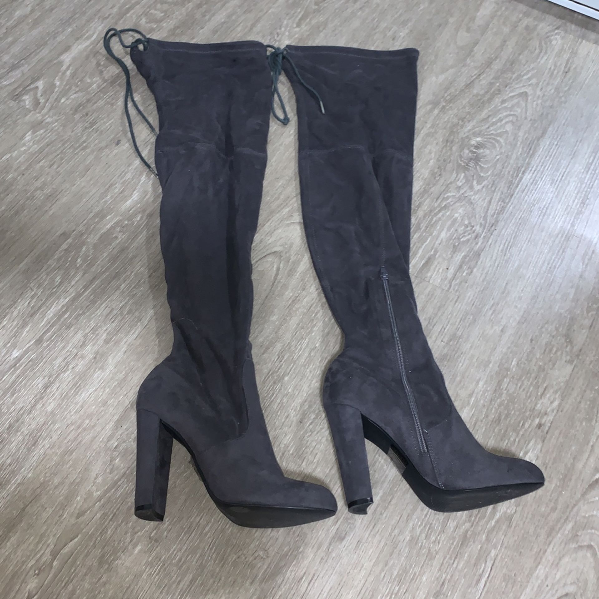 Suede Thigh High Boots!