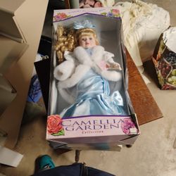 Porcelain Camellia Garden Doll