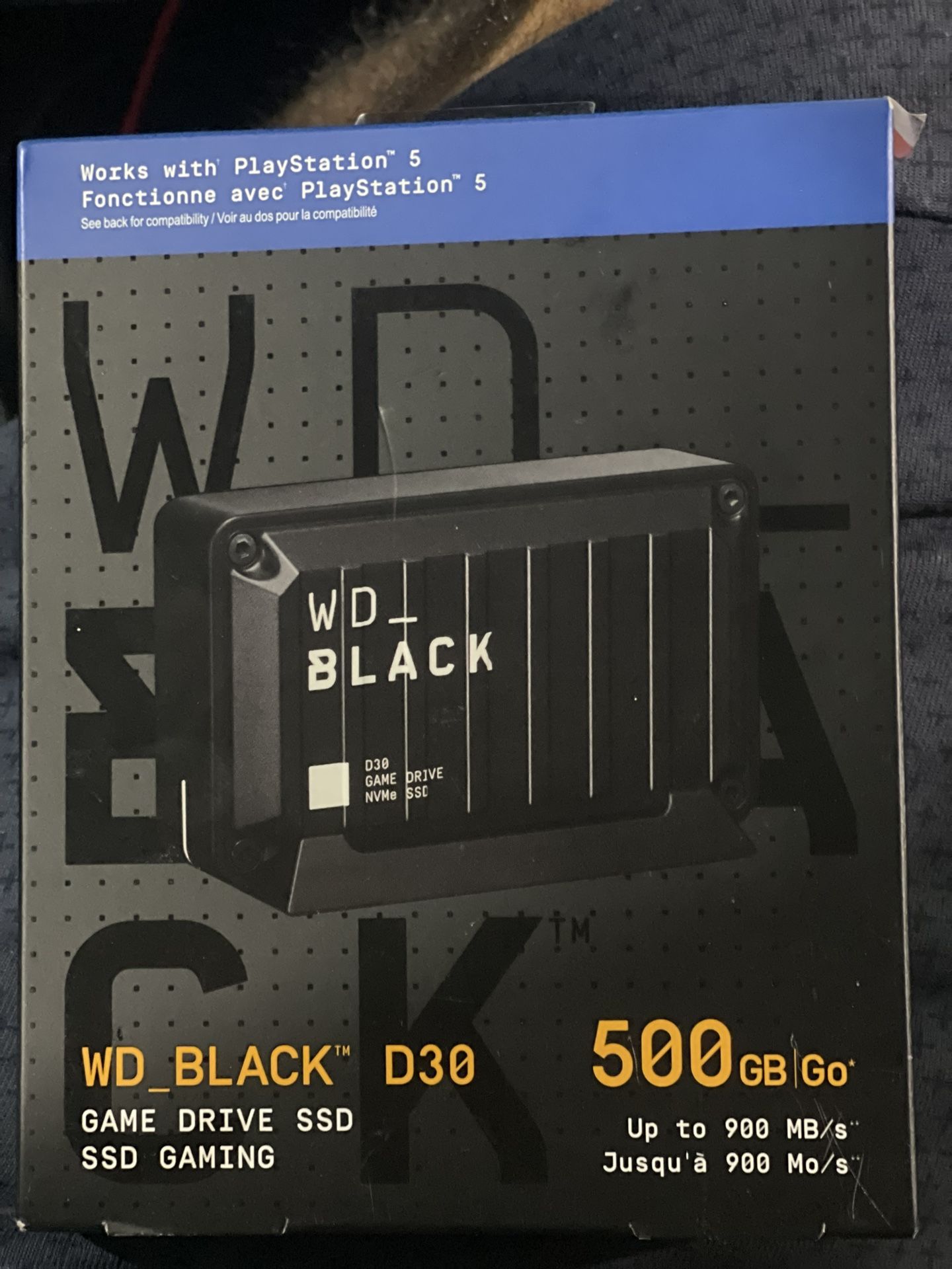 WD Black D30 500GB Portable External USB-C SSD FOR PS5 New & Sealed Free Ship!