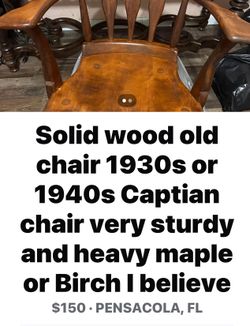 Vintage Captains Chair $150