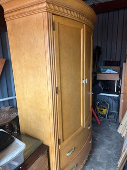 Wardrobe, Queen Bed frame Free
