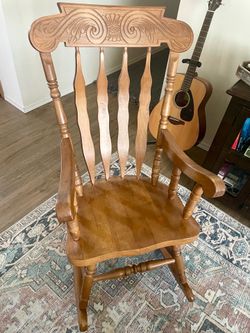 Wood rocking chair