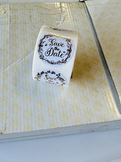 Save the Date Invitation Sticker