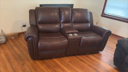 Leather Love seat