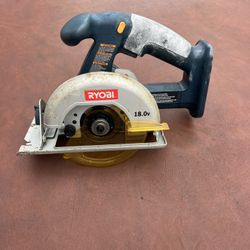 Ryobi P501 18v 5 1/2" Cordless Circular Saw - No Battery Or Blade Working Condition 