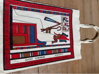 Vintage 1970s Egyptian tote bag