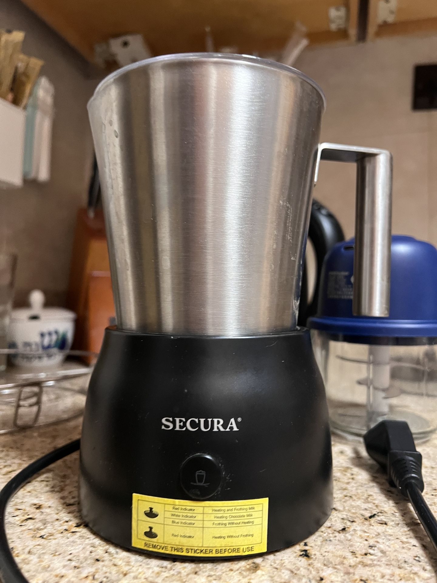 Secura 17oz Electric Milk Frother and Steamer