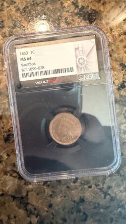 1863 MS64 Indian Head cent
