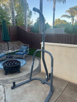 Boxing bag with stand