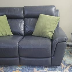 Leather Reclining Couch And Sofa