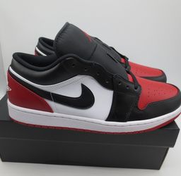 Jordan 1 Low Bred Toe Size 9.5