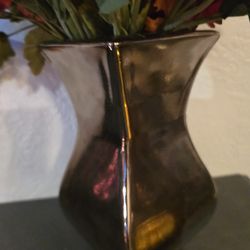Brand New 11in Bronze Ceramic Vase