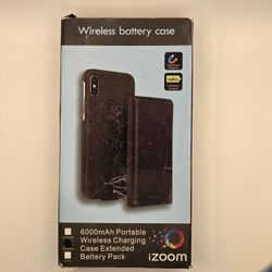 New  IZOOM 6000mAh wireless charging case for iPhone 6 Plus, 6s Plus, 7 Plus, 8 Plus