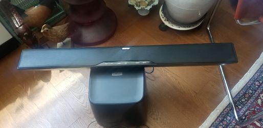 Polkaudio surround bar with subwoofer