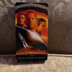 Fire Down Below VHS Inside Armageddon Box