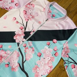 Mens Japanese Cherry Blossom Bomber Jacket 