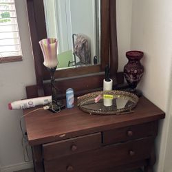 Antique Dresser with Mirror