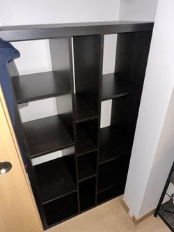 Black IKEA Cubical Bookshelf Tv Stand