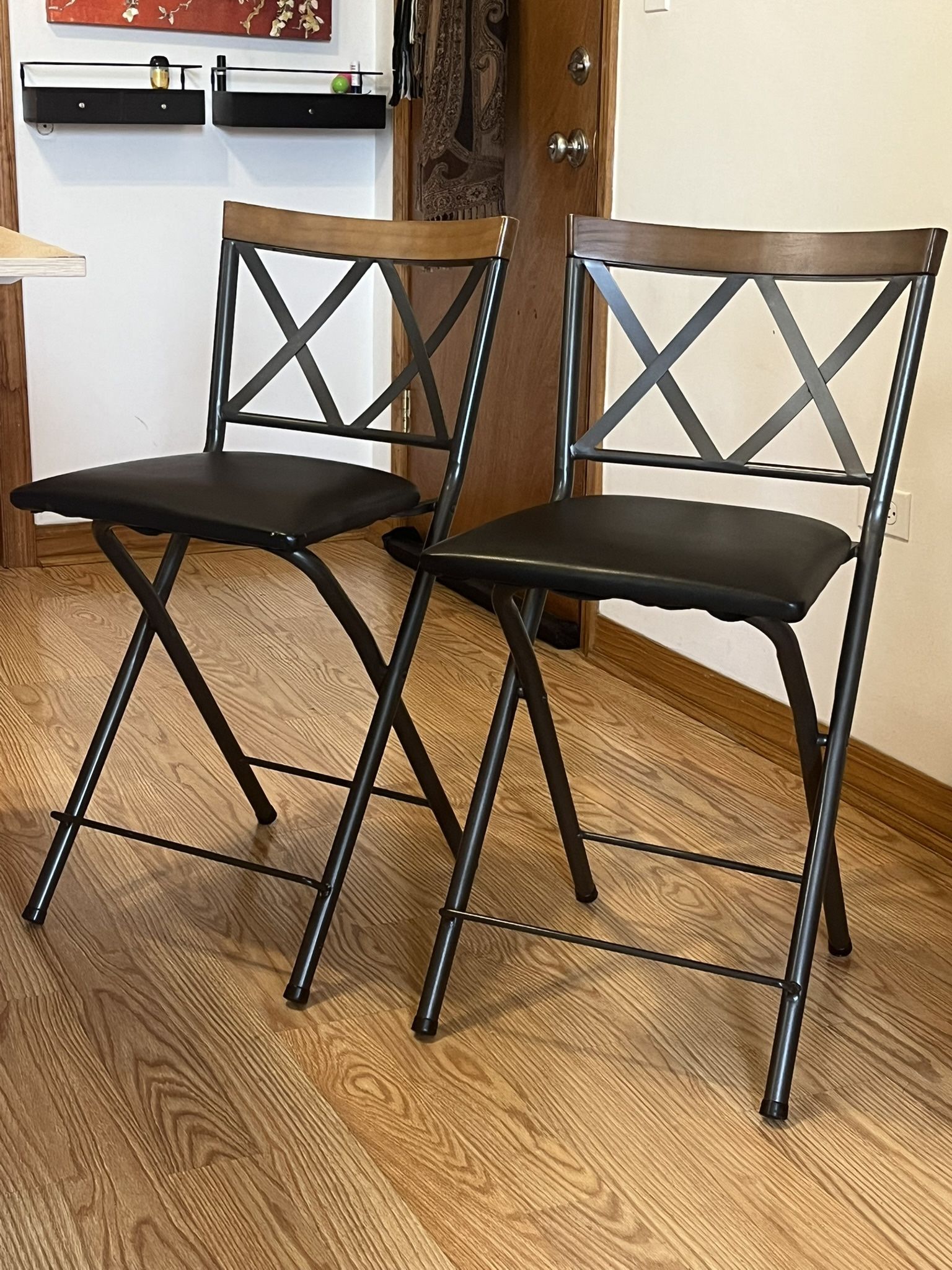 Wood/Metal Bar Stools