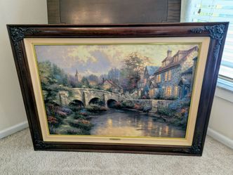 Thomas Kinkade Cobblestone Brooke Cobblestone Lane II