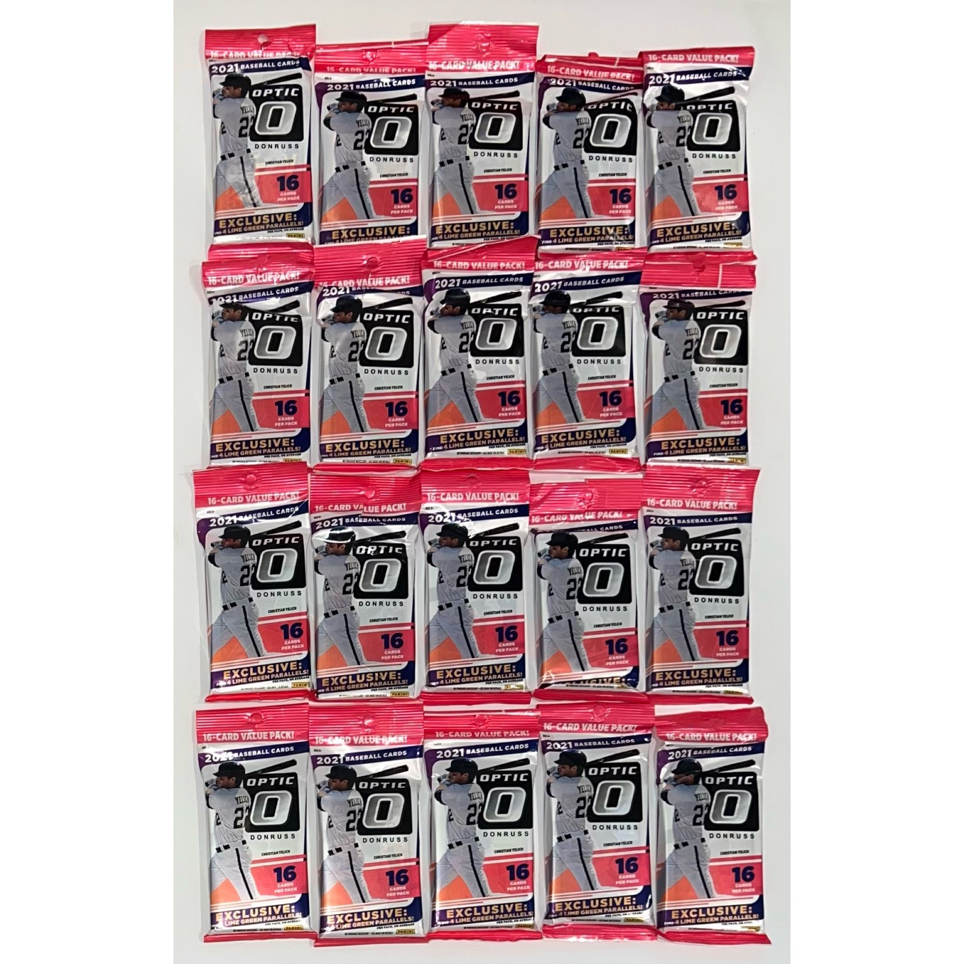2021 Panini Optic Baseball Value Packs MLB Cards Fat Packs Cello Pack Auto ?