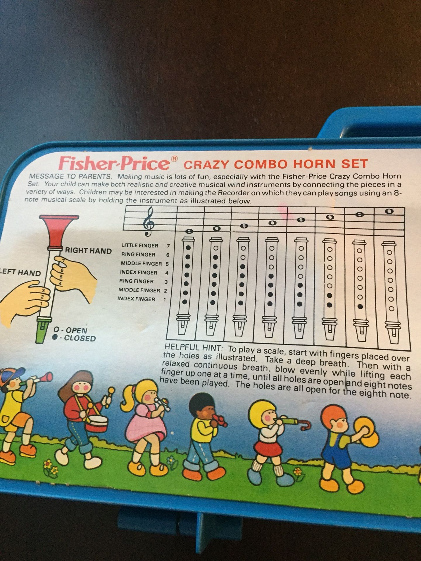 Vintage Fisher Price Crazy Combo Horn Set