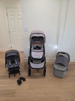 Nuna DEMI Grow Travel System + Bassinet + PIPA RX Car Seat