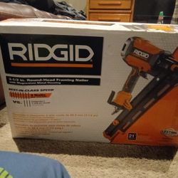 Ridgid 3- 1/2 In Round Head Framing Nailer 