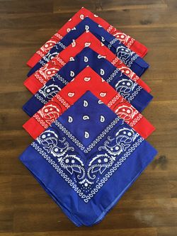 Red & Blue Handkerchiefs